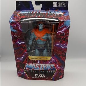 Mattel Faker Action Figure - Blue & Orange Armor